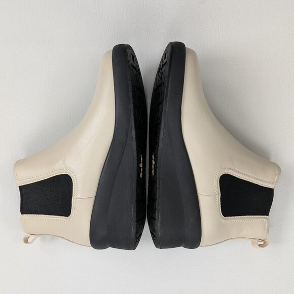 ABEO Passage Women's Chelsea Boot Size 6.5 Ivory Leather - Picture 4 of 7